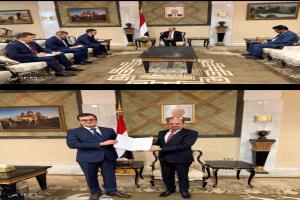 وزير الخارجية يتسلم أوراق اعتماد السفير فوق العادة والمفوض لروسيا الاتحادية يفغيني كودروف