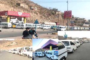 محطات الوقود بـ«تعز» تُبلغ السائقين بعجز تمويني أثَّر على حصة غاز السيارات وكبار المستهلكين