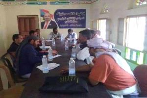 انتقالي ردفان يناقش الأوضاع الاقتصادية في المديرية
