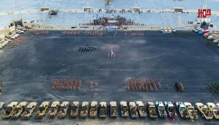 قوات الدعم والإسناد تنفذ عرضاً عسكرياً مهيباً بمناسبة الذكرى 62 لثورة 14 أكتوبر بمحافظة أبين..