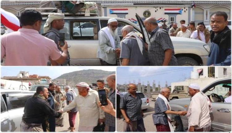 وصول قافلة دعم من أبناء حضرموت للمرابطين في جبهات شمال الضالع