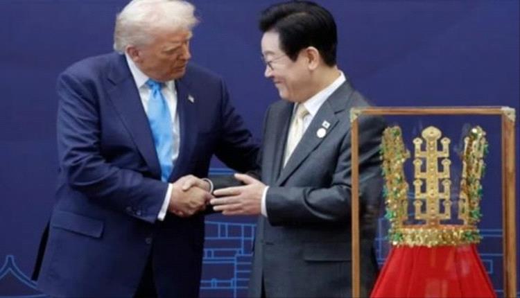 الوسام الأكبر لموغونغوا.. كوريا الجنوبية تهدي ترامب تاجاً ملكي