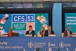 وزير الزراعة والري والثروة السمكية يشارك في أعمال الدورة الـ53 للجنة الأمن الغذائي العالمي ( CFS)  في روما