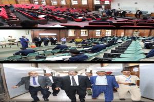 وزير العدل يدشن الامتحانات التحريرية لطلاب السنة الثانية في المعهد العالي للقضاء بعدن
