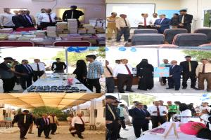 رئيس جامعة حضرموت يطلع على مشاريع تحسين البيئة التعليمية ويدشن عدد من الأنشطة الطلابية التوعوية والثقافية ويفتتح وحدة التعليم المستمر بكلية التمريض 