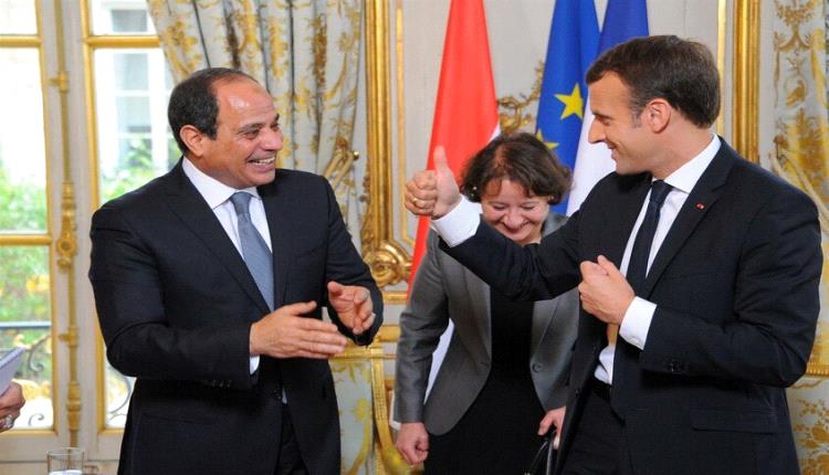 السيسي وماكرون يبحثان تحضيرات مؤتمر حل الدولتين
