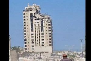 بتدمير برج شاهق.. وزير الدفاع الإسرائيلي يعلن فتح باب الجحيم في غزة