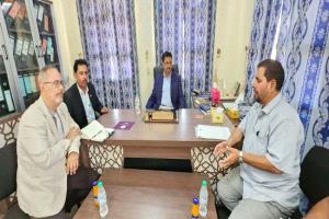 فريق التوجيه الرئاسي يزور هيئة المصائد السمكية في سقطرى
