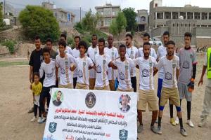 الضالع : الأمطار تحول دون اكمال مباراة خوبر واهلي خلة في دوري الحصين لكرة القدم