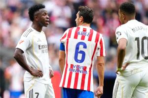 لاعب أتلتيكو مدريد يستغل مبابي لاستفزاز فينيسيوس جونيور