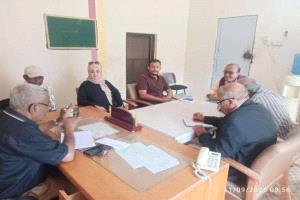 فريق التوجيه والرقابة الرئاسي يزور المعهد الصحي بجعار ومعهد التدريب المهني بالكود
