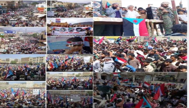 انتقالي حضرموت: الحراك الشعبي الجنوبي يجسد وحدة المصير