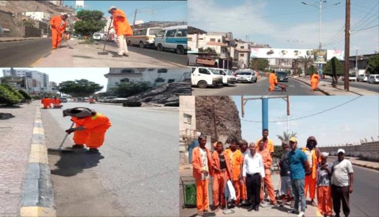 حملة نظافة شاملة تحت شعار "نظافة مدينتي مسؤوليتي" بمديرية التواهي