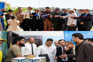 الوكيل الجيلاني و الدكتور العيدروس يدشنان أعمال المعرض العلمي والثقافي الثاني بجامعة العلوم والتكنولوجيا بحضرموت 