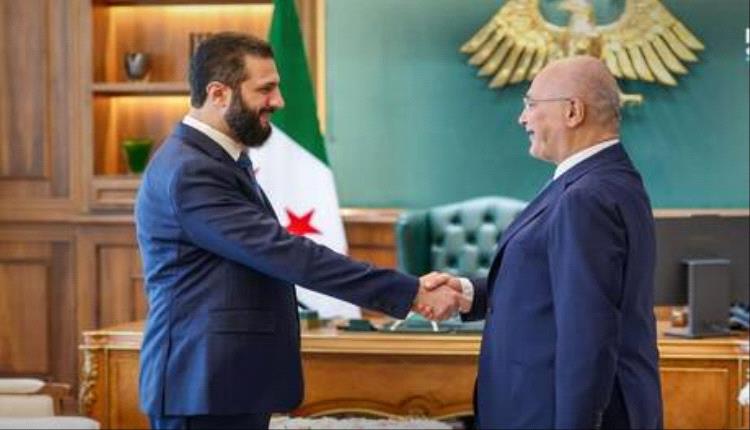 الشرع يبحث مع برهم صالح عودة اللاجئين والتعافي المبكر في سوريا