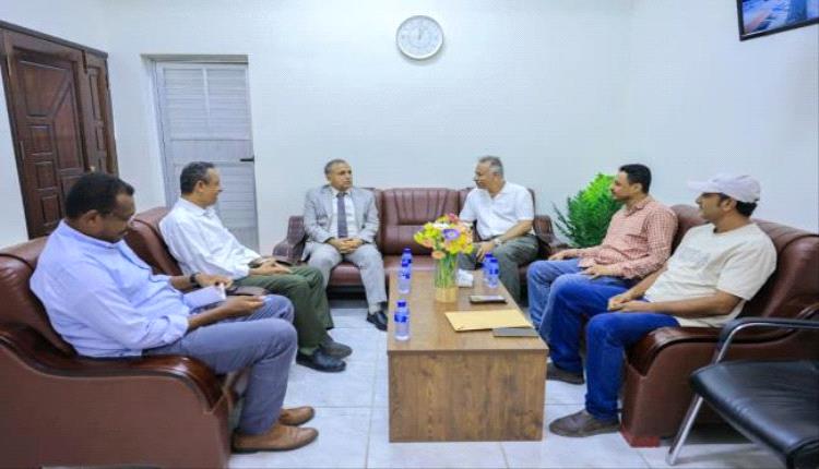 الجاوي يبحث مع رئيس جامعة عدن عدد من الجوانب المشتركة في تطوير التعليم الفني والتدريب المهني