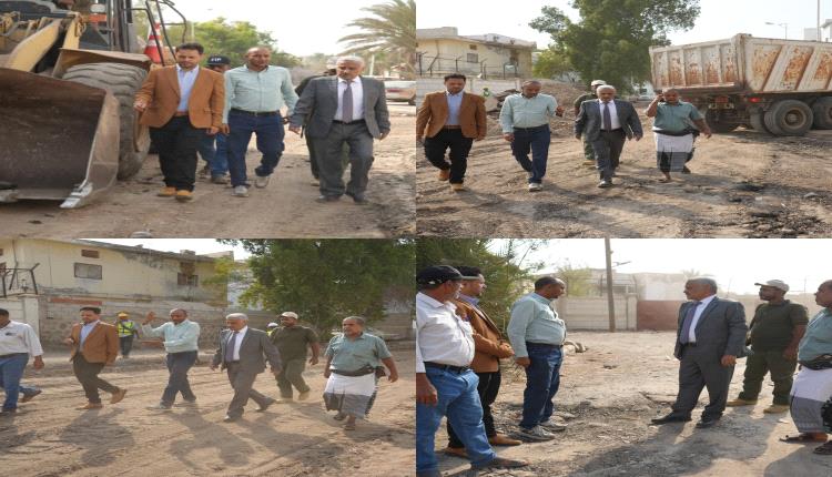 رئيس صندوق صيانة الطرق يُدشن مشروع صيانة وإعادة تأهيل الشوارع الداخلية في حي السفارات بخورمكسر