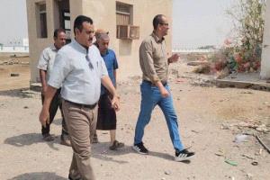 الداؤودي وباخبيرة يتفقدان محطة المجزرة لضخ المياه في مديرية البريقة
