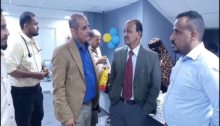 الصحة تختتم المخيم الطبي المجاني  للأمراض الباطني في مستشفى الجزيرة بالمنصورة بعدن.