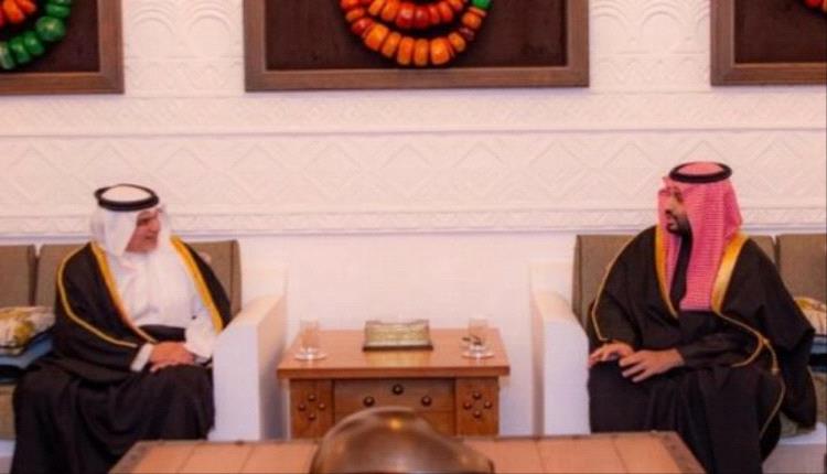 الأمير محمد بن سلمان يستقبل ولي العهد البحريني في الدرعية