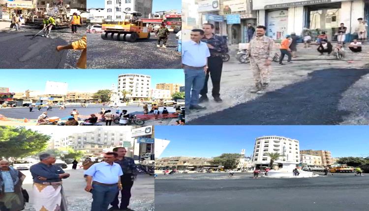 بدء أعمال استكمال سفلتة جولة «أفتهان» وتأهيل الشارع الممتد حتى جولة الكهرباء القديمة
