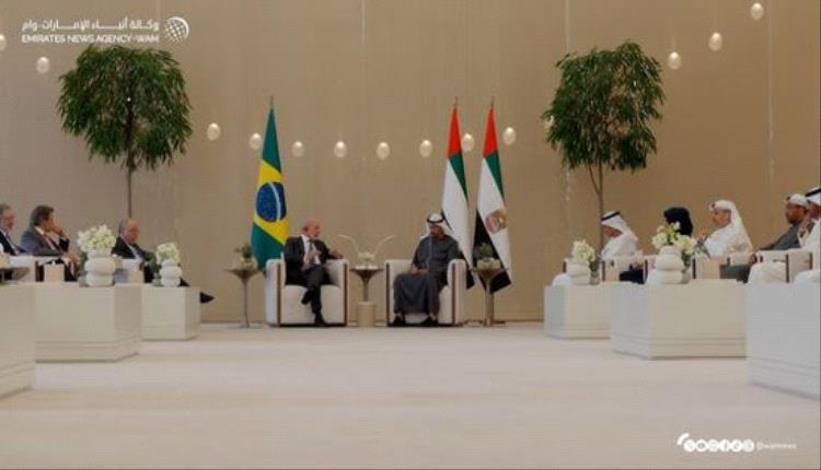 رئيسا الإمارات والبرازيل يبحثان تعزيز الشراكة الاستراتيجية بين البلدين