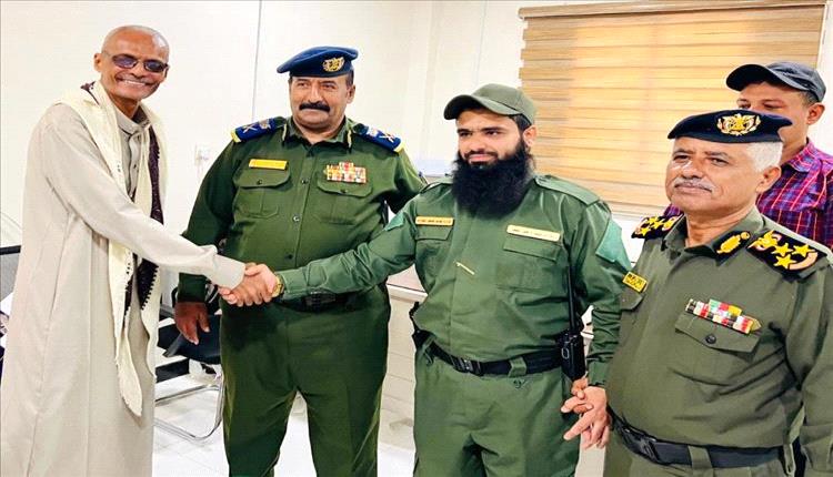 المقدم مياس الجعدني يتسلم قيادة إدارة مكافحة المخدرات بأمن العاصمة عدن