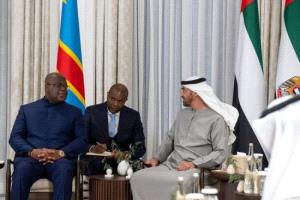 محمد بن زايد يبحث مع رئيس الكونغو سبل تعزيز العلاقات الثنائية