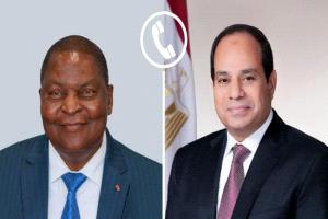 السيسى يهنئ رئيس أفريقيا الوسطى بمناسبة إعادة انتخابه لولاية جديدة