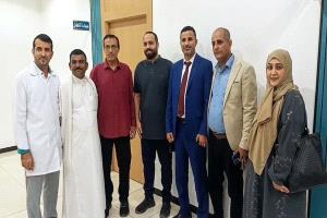 مدير صحة المنصورة يدشن المخيم الطبي المجاني لمرضى القلب والسكر وضغط الدم في مركز عدن التشخيصي