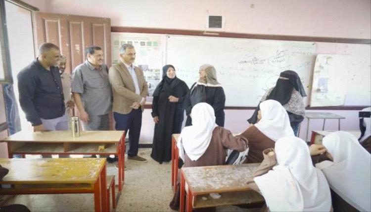 لملس والشعيبي يتفقدان سير العملية التعليمية في عدن مع انطلاق الفصل الدراسي الثاني