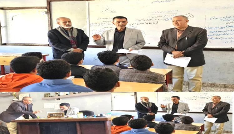 تعز.. مدير عام «القاهرة» يتفقد سير العملية التعليمية في مدرسة ناصر النموذجية