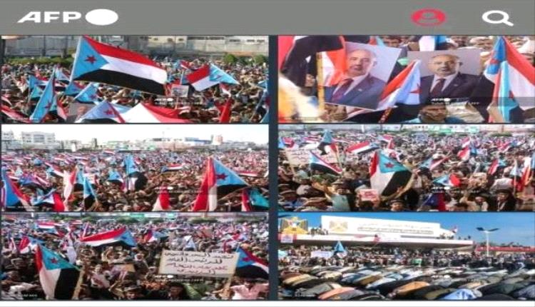 زلزال عدن الجماهيري يفضح مؤامرة العليمي والرياض
