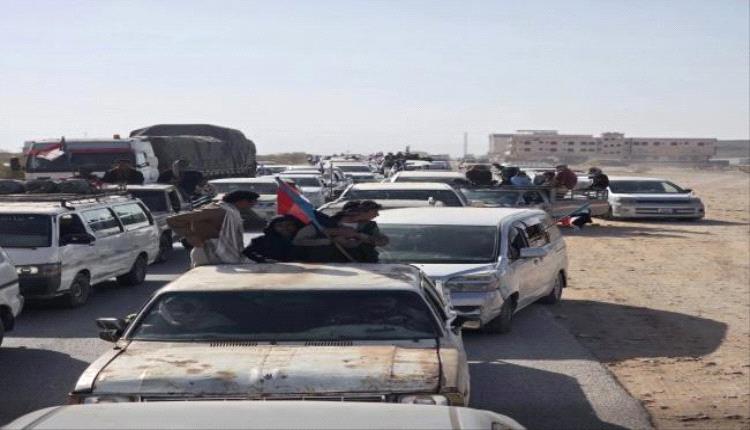 مواكب حاشدة من شبوة تزحف نحو عدن للمشاركة في مليونية دعم الإعلان الدستوري