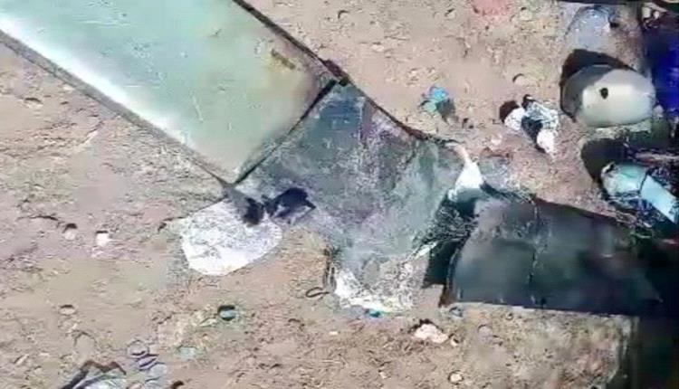 العمالقة تسقط مسيرة لمليشيات الحوثي في مديرية بيحان..