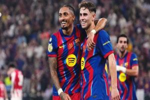 برشلونة يكتسح بلباو بخماسية في نصف السوبر الإسباني