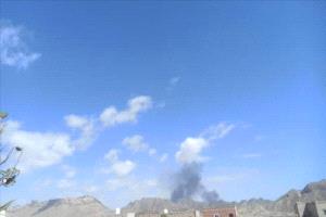 غارات سعودية غرب المكلا على حدود شبوة الساحلية
