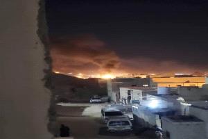 غارة للعدوان السعودي على مدينة القطن،