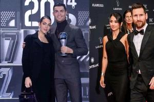 بعيدا عن العلاقة المتوترة بين رونالدو وميسي.. أنتونيلا وجورجينا يفاجئان المتابعين