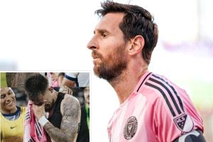 قميص ميسي يلهب المشاعر.. لاعب ينهار بالبكاء بعد مواجهة إنتر ميامي