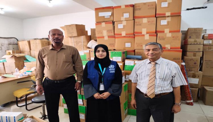 هٌيئة مستشفى ابن سٌيناء العام بالمكلا تتسلم دفعة من الادوية والمستلزمات الطبٌية بدعم من منظمة بٌيور هاندس وتنسيق كتله الصحه 