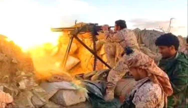 وحدات  قواتنا المسلحه تكسر هجوما حوثيا بجبهة حجر بالضالع وتسكت  مصادر نيران العدو 