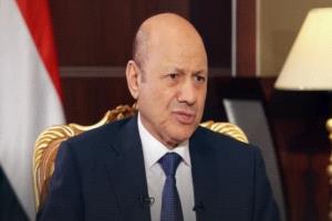 العليمي لوفد أوروبي: السلام مع الحوثيين مشروط بإنهاء الانقلاب