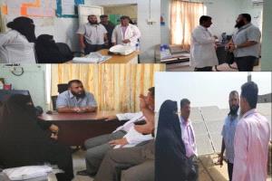 مدير عام التواهي يطلع على أوضاع المجمع الصحي بالقلوعة
