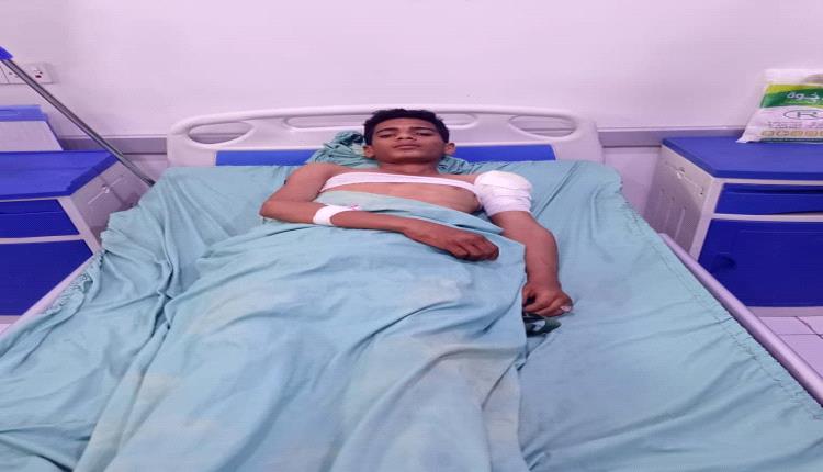 إصابة فتى بقصف عشوائي شنته مليشيا الحوثي على قرى المسيمير