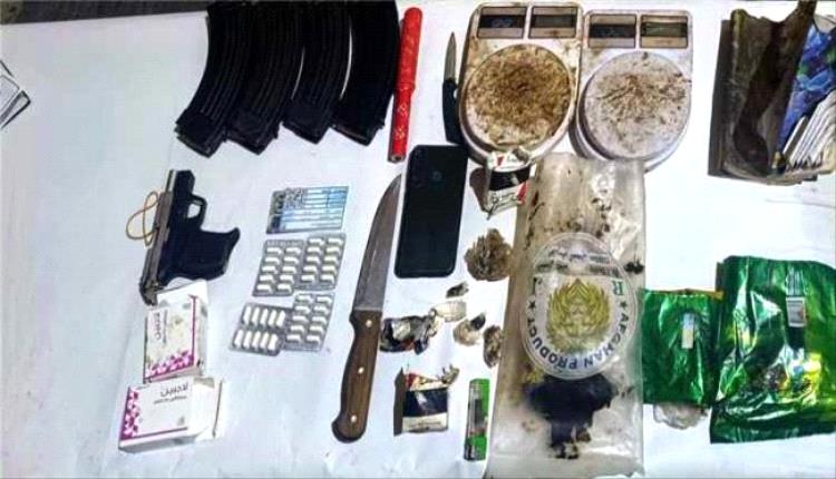 مكافحة المخدرات بساحل حضرموت تداهم وكرًا لترويج الحشيش
