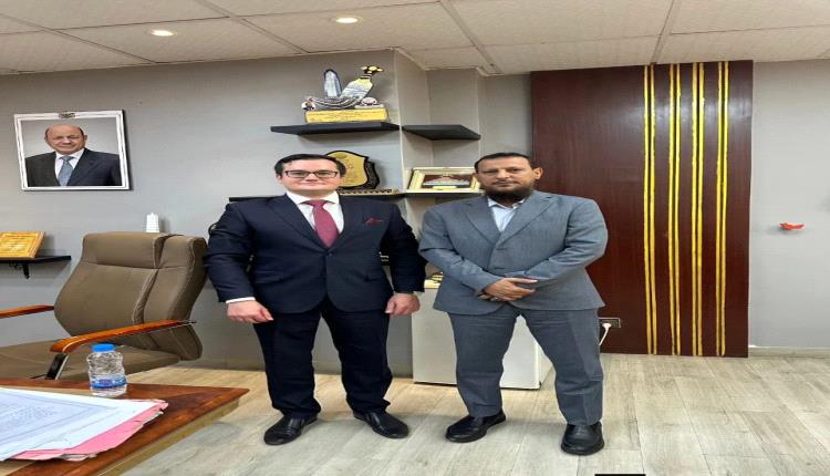 عبدالرحمن شيخ يلتقي في العاصمة عدن سفير روسيا الإتحادية