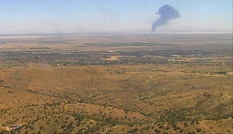 تحطم قاذفة أميركية B-52 بعد إقلاعها في كاليفورنيا