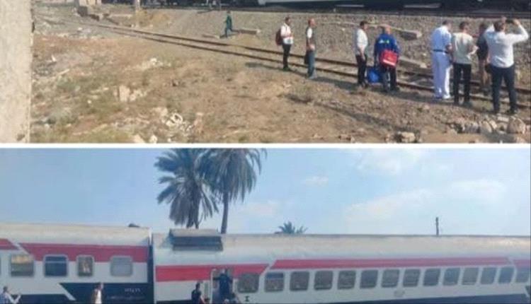 مصر.. خروج 4 عربات من قطار عن القضبان