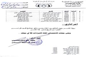 مدير أمن عدن يصدر قرارات جديدة لمدراء أقسام الشرطة.